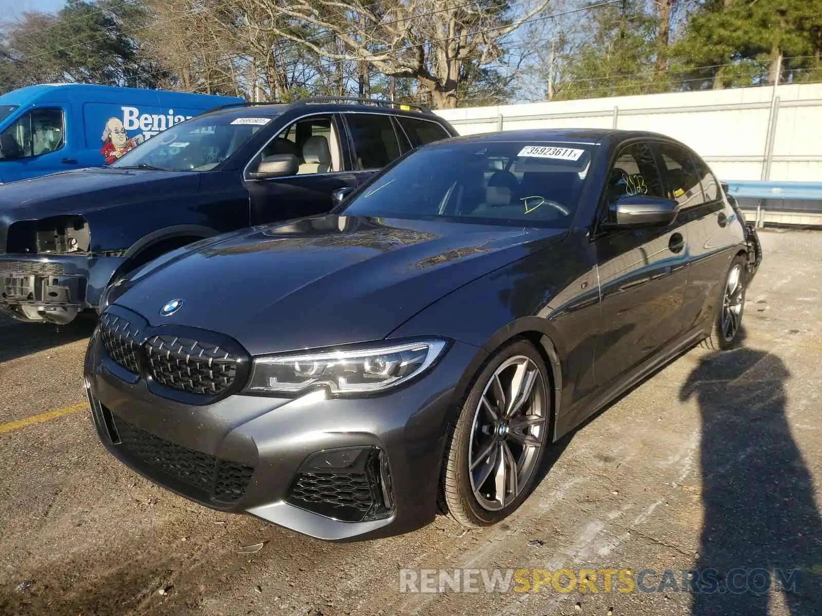 2 Photograph of a damaged car 3MW5U7J06L8B42636 BMW M3 2020