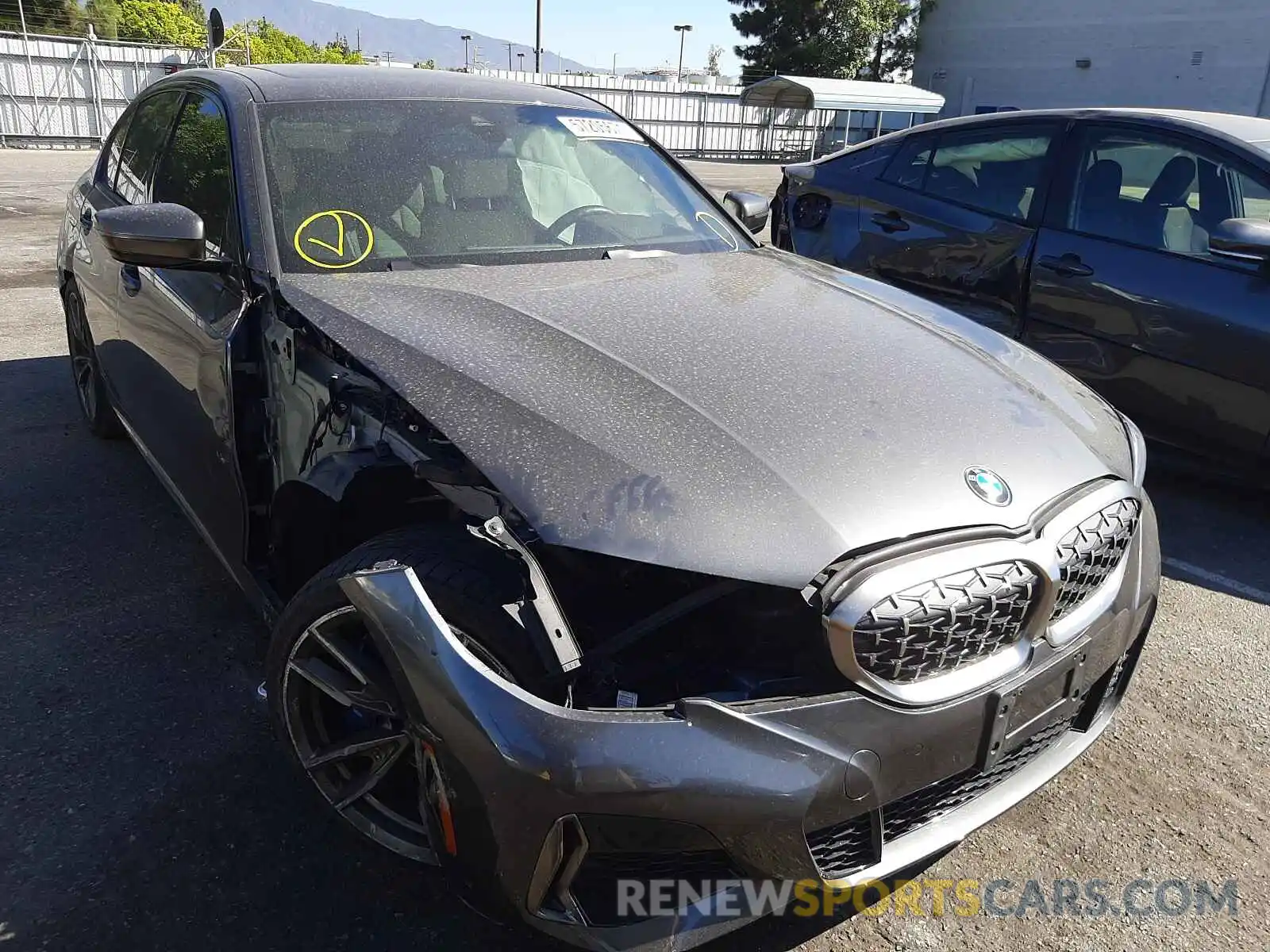 1 Photograph of a damaged car 3MW5U7J07L8B28809 BMW M3 2020