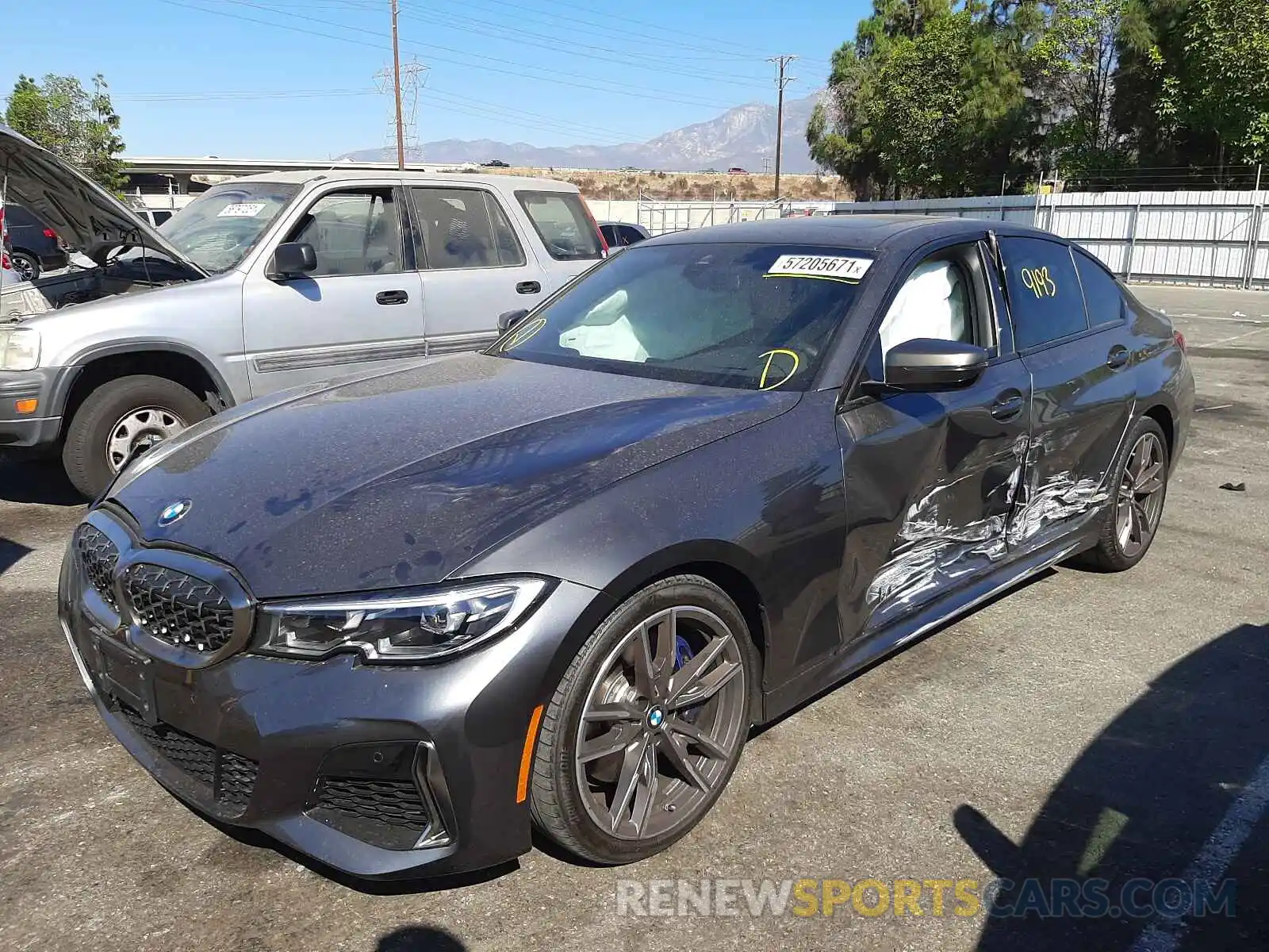 2 Photograph of a damaged car 3MW5U7J07L8B28809 BMW M3 2020