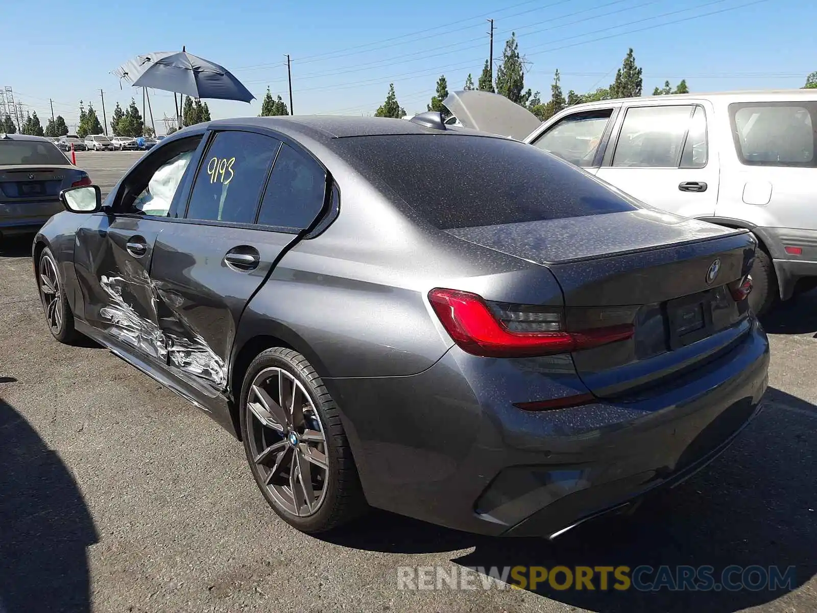 3 Photograph of a damaged car 3MW5U7J07L8B28809 BMW M3 2020