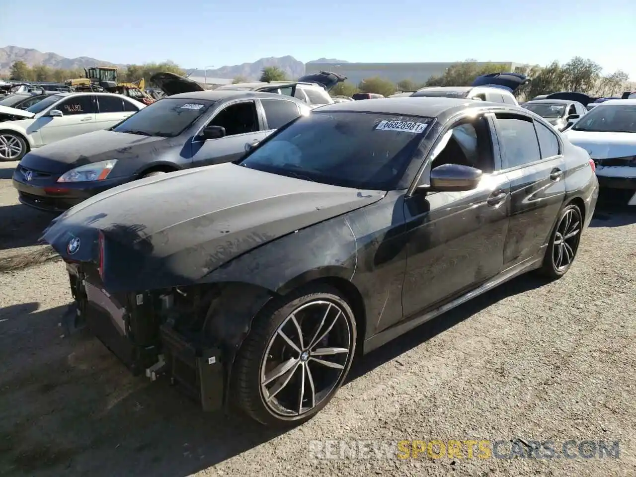 2 Photograph of a damaged car 3MW5U7J07L8B38482 BMW M3 2020