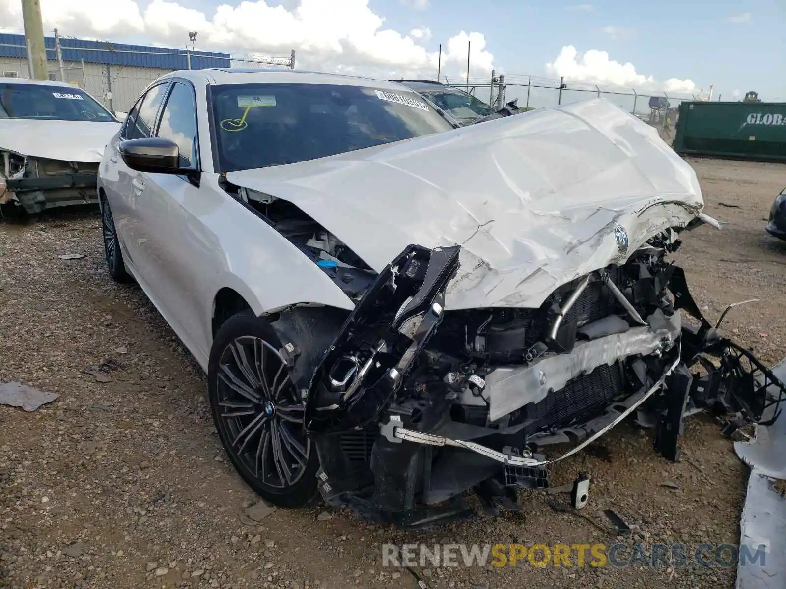 1 Photograph of a damaged car 3MW5U7J07L8B39387 BMW M3 2020