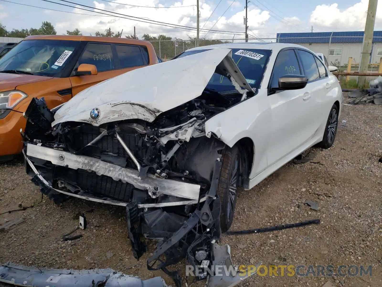 2 Photograph of a damaged car 3MW5U7J07L8B39387 BMW M3 2020