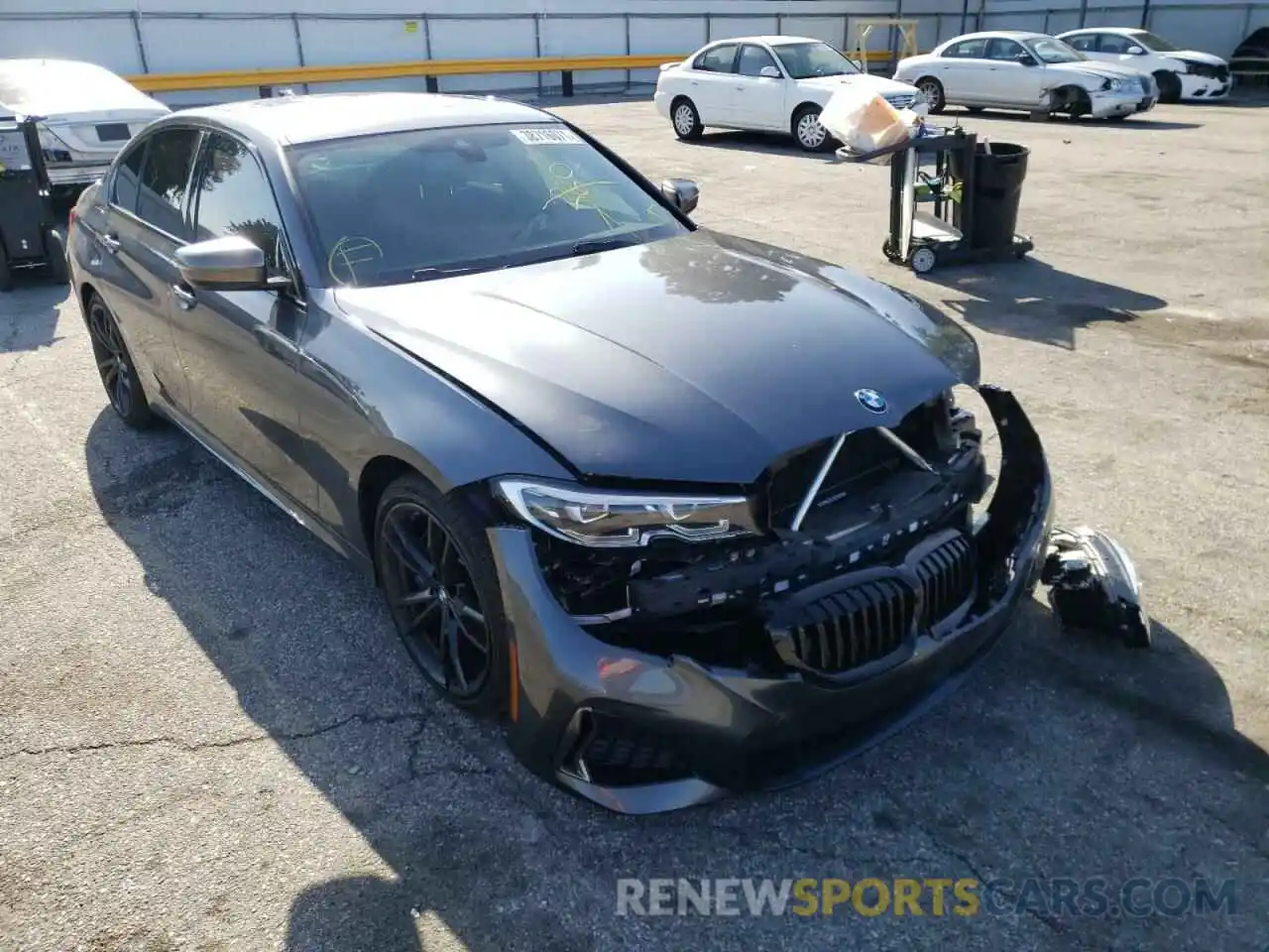 1 Photograph of a damaged car 3MW5U7J09L8B40797 BMW M3 2020