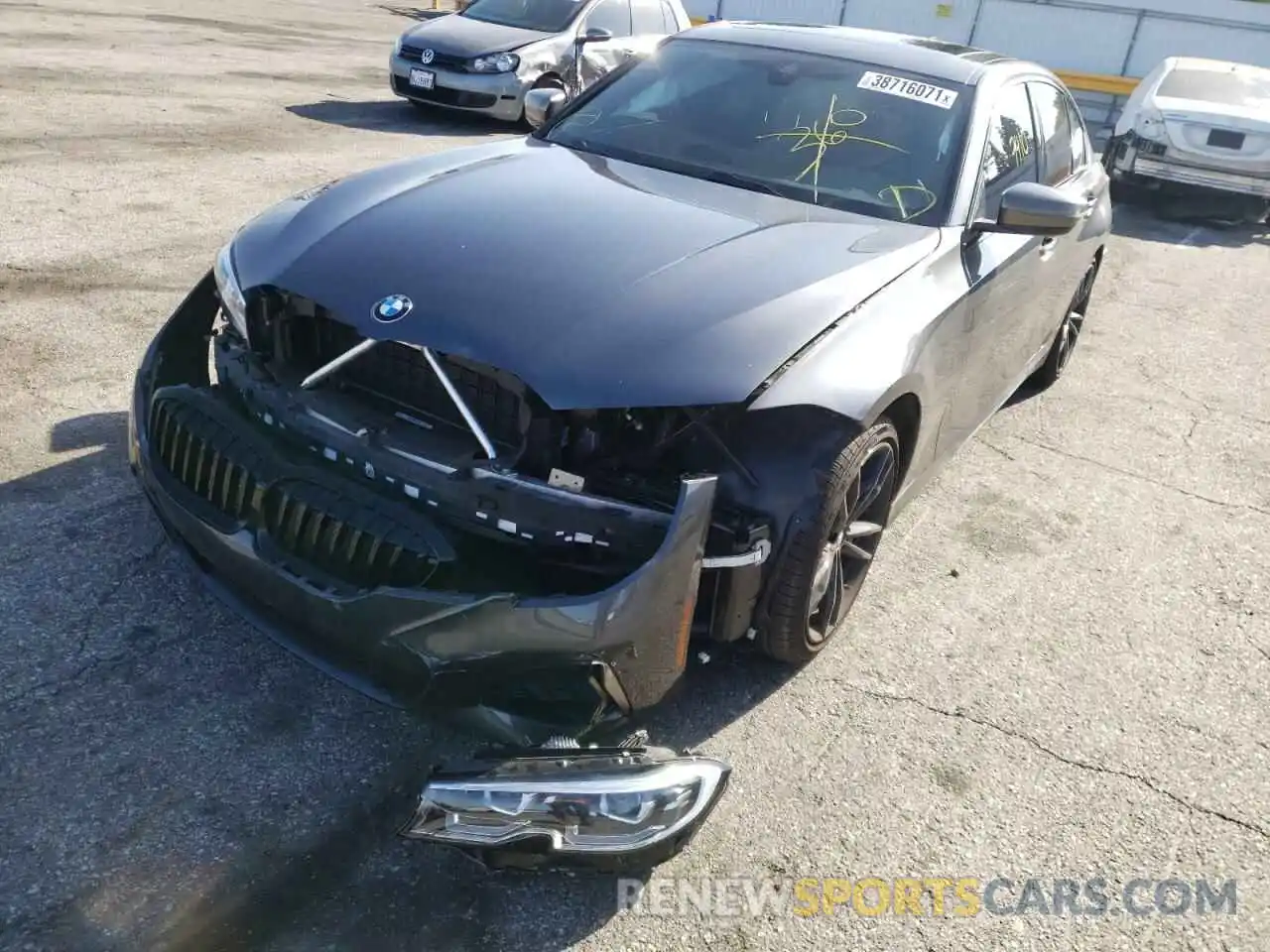 2 Photograph of a damaged car 3MW5U7J09L8B40797 BMW M3 2020