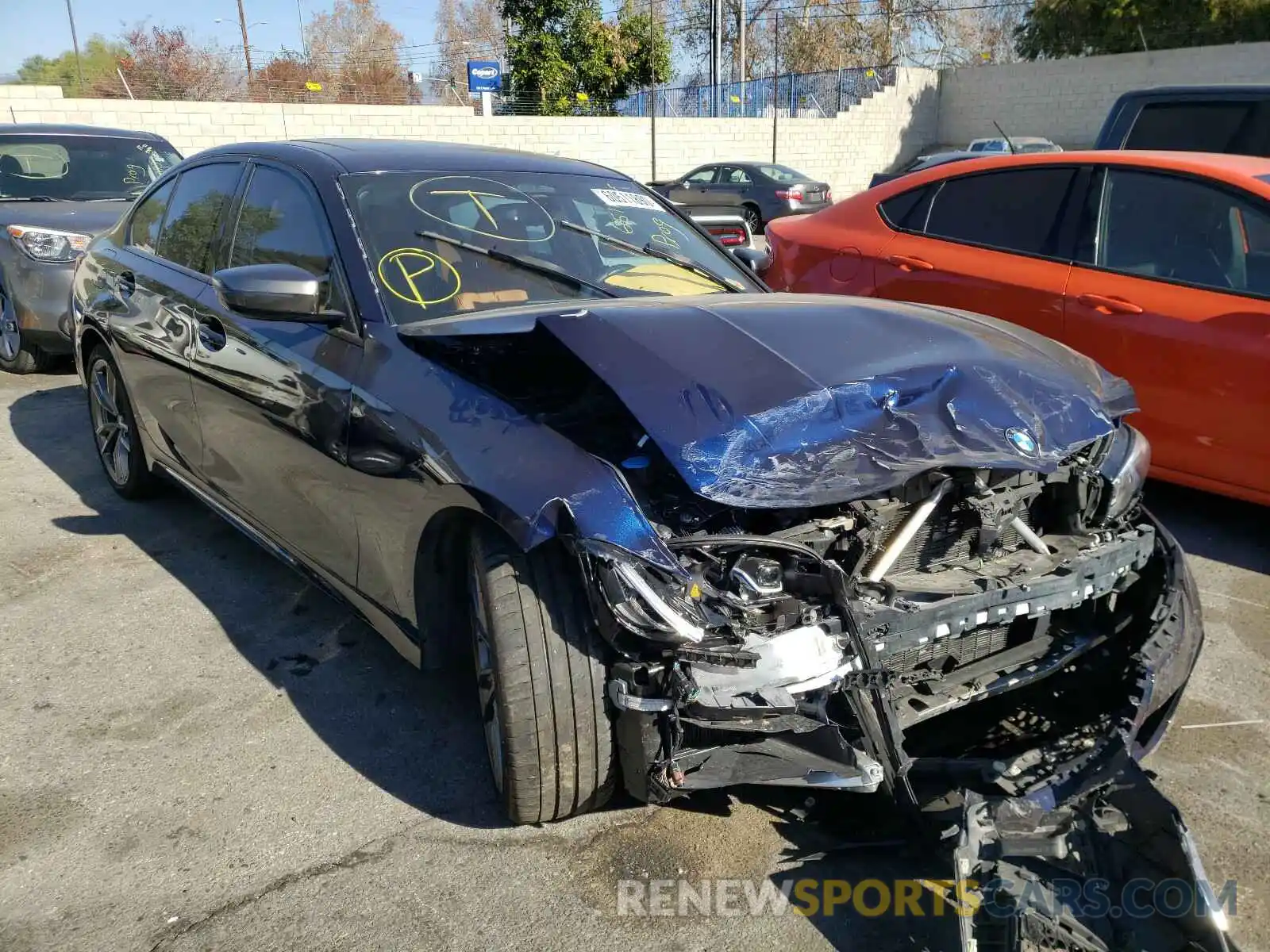 1 Photograph of a damaged car WBA5U7C02LFJ30861 BMW M3 2020