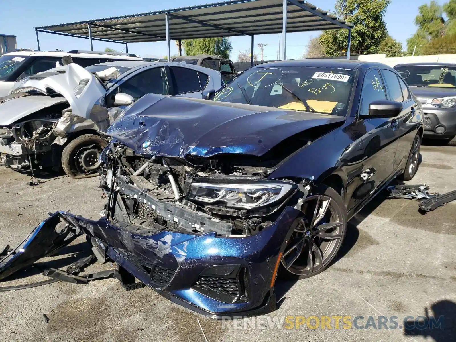2 Photograph of a damaged car WBA5U7C02LFJ30861 BMW M3 2020