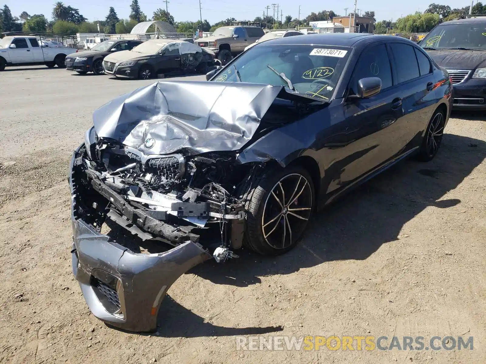 2 Photograph of a damaged car WBA5U7C03LFH66689 BMW M3 2020