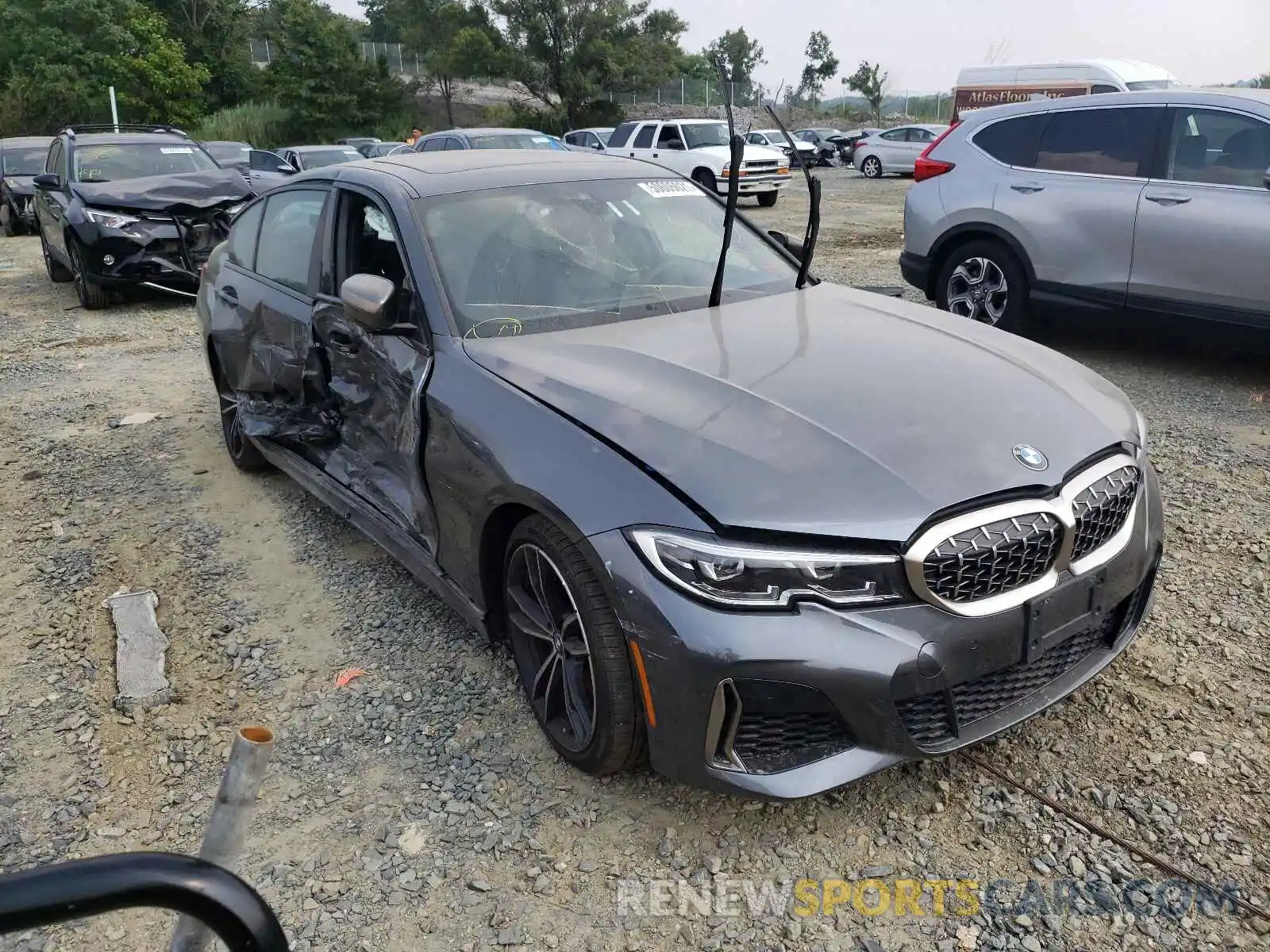 1 Photograph of a damaged car WBA5U7C04LA234359 BMW M3 2020