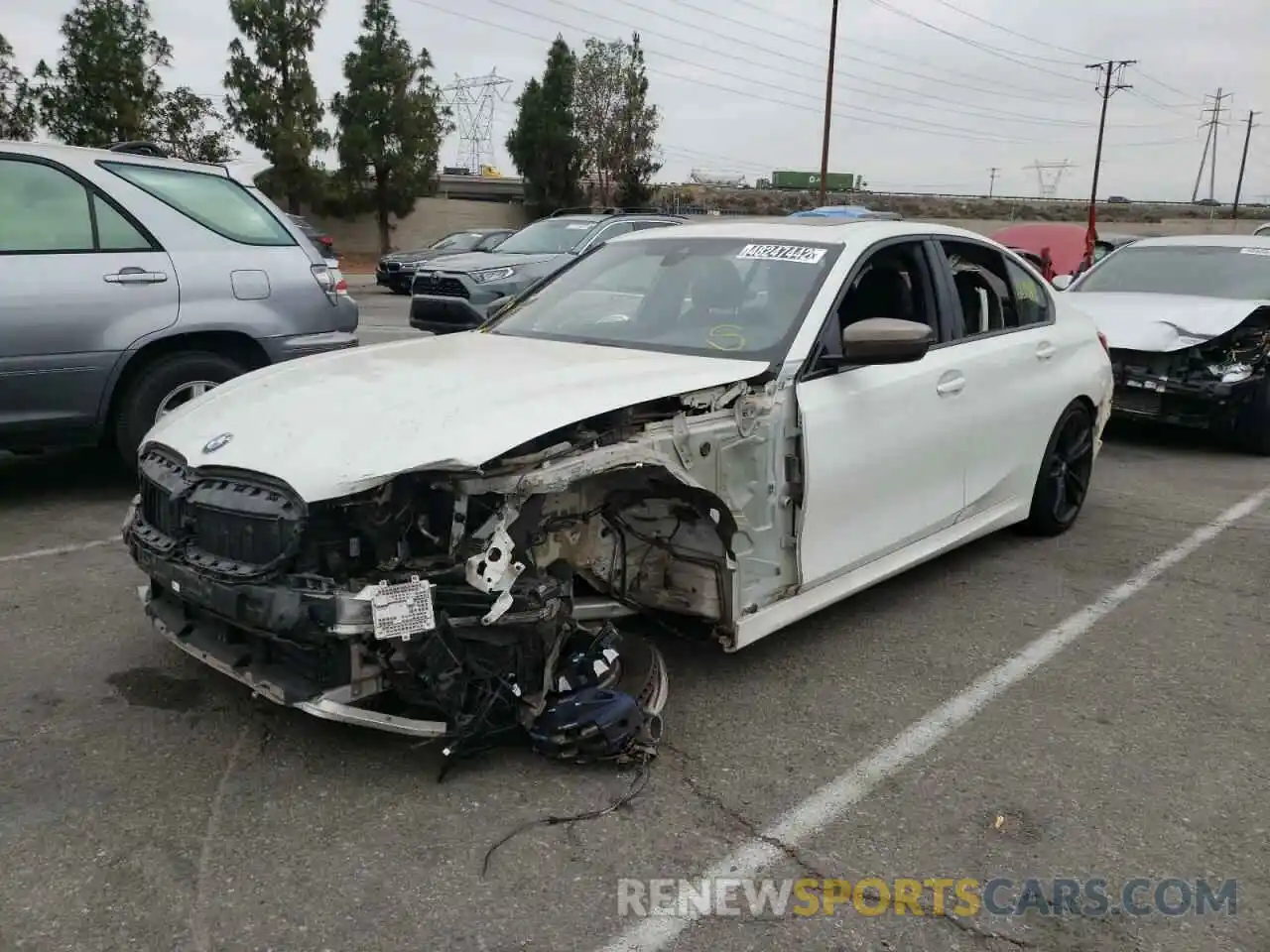 2 Photograph of a damaged car WBA5U7C04LAF54235 BMW M3 2020