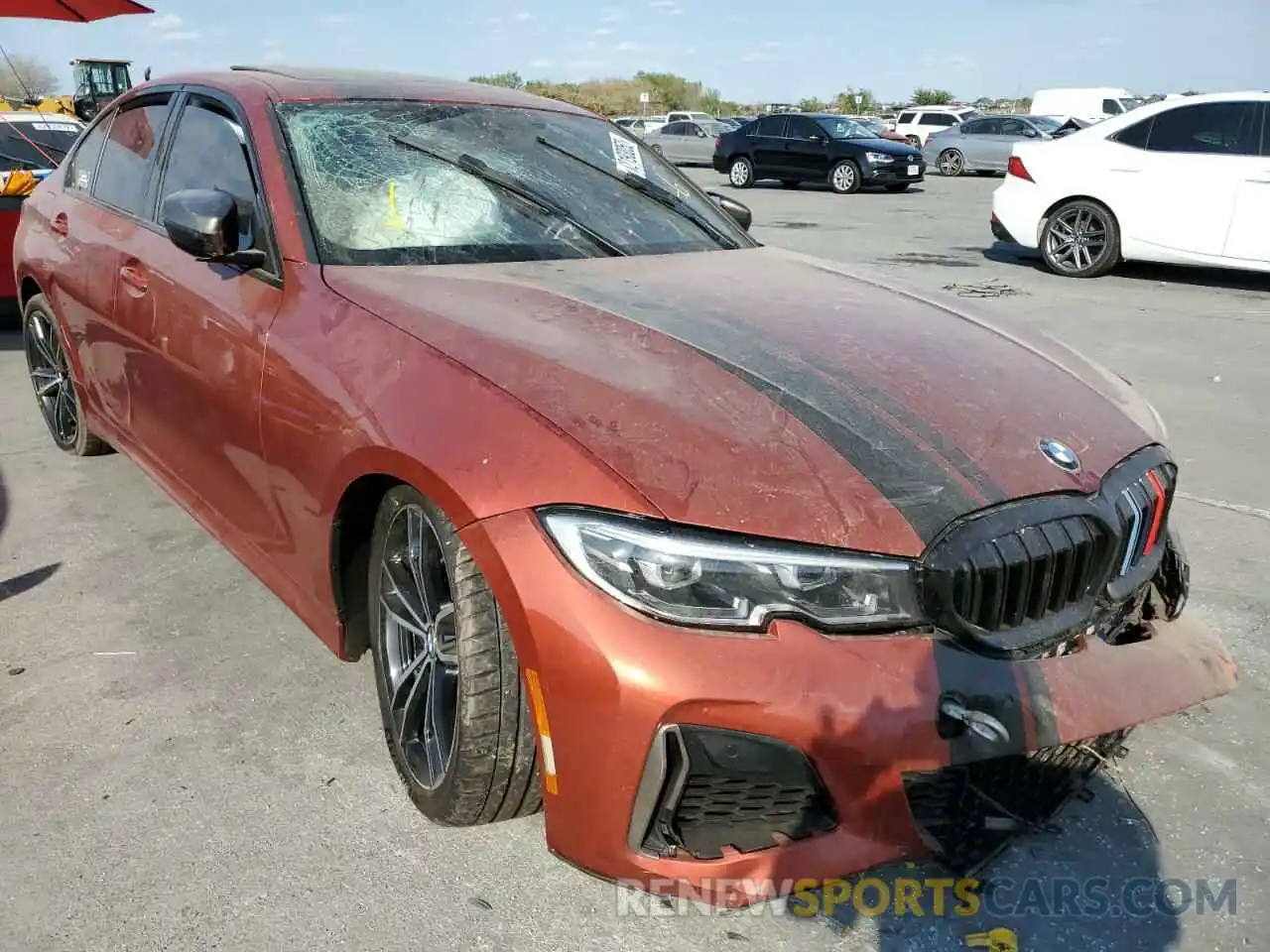 1 Photograph of a damaged car WBA5U7C05LFH32303 BMW M3 2020