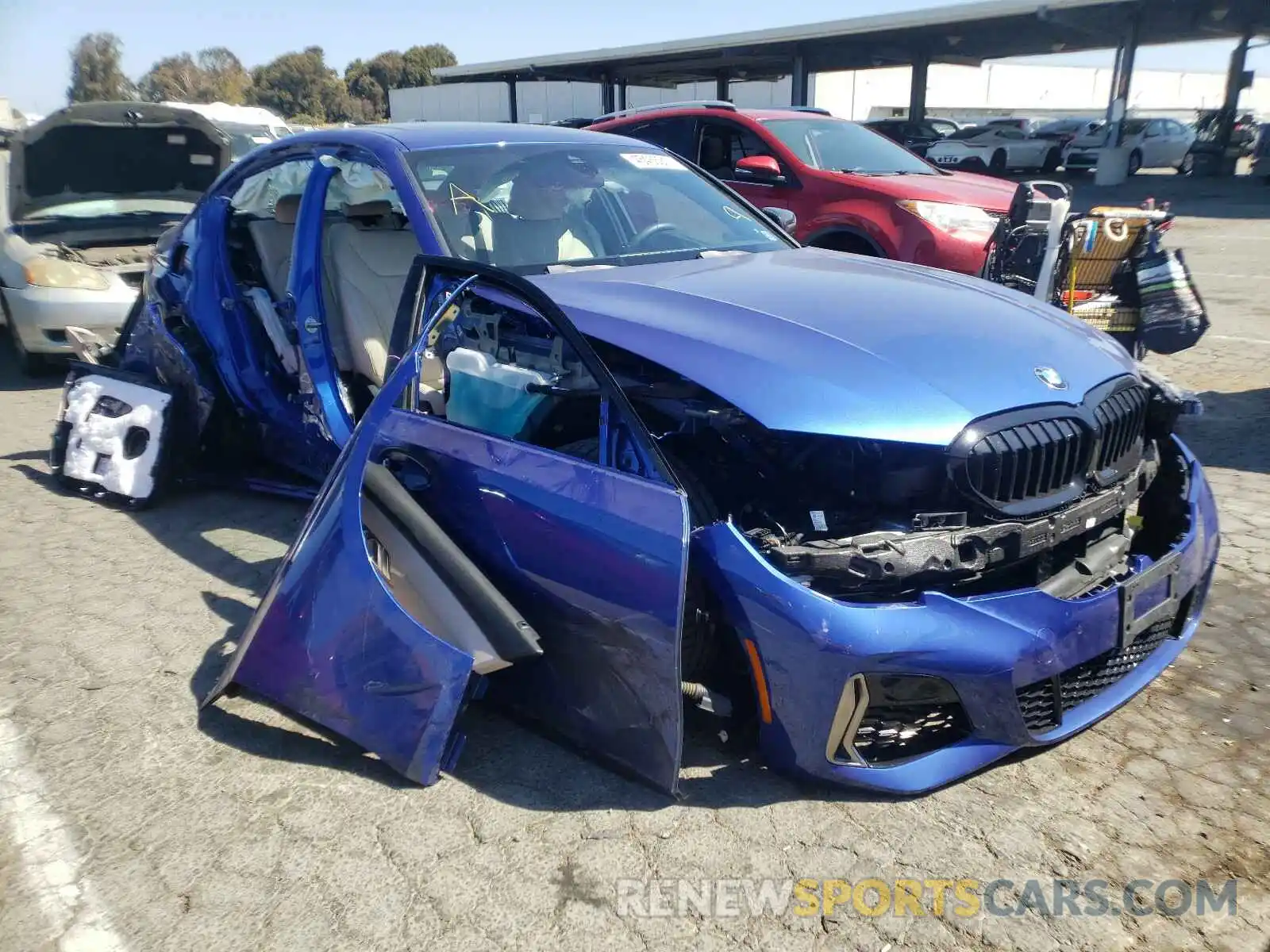 1 Photograph of a damaged car WBA5U7C06LFH83731 BMW M3 2020