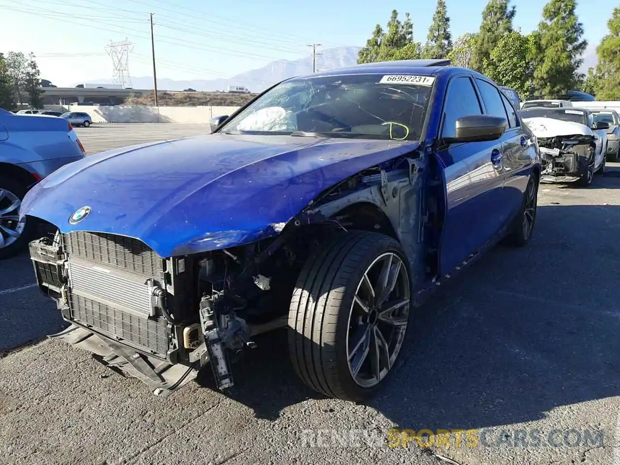 2 Photograph of a damaged car WBA5U7C07LA234307 BMW M3 2020