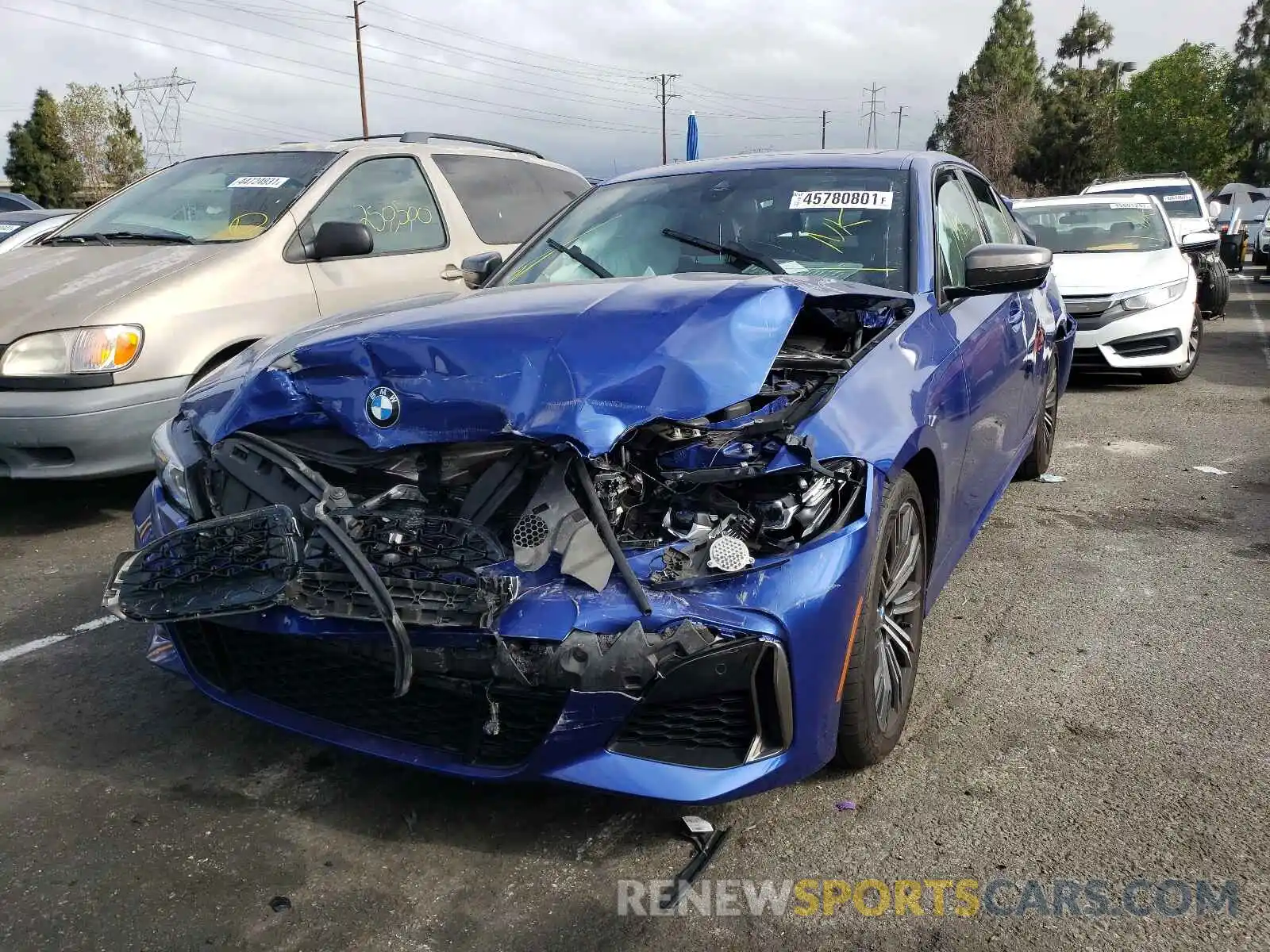 2 Photograph of a damaged car WBA5U7C08LA232386 BMW M3 2020