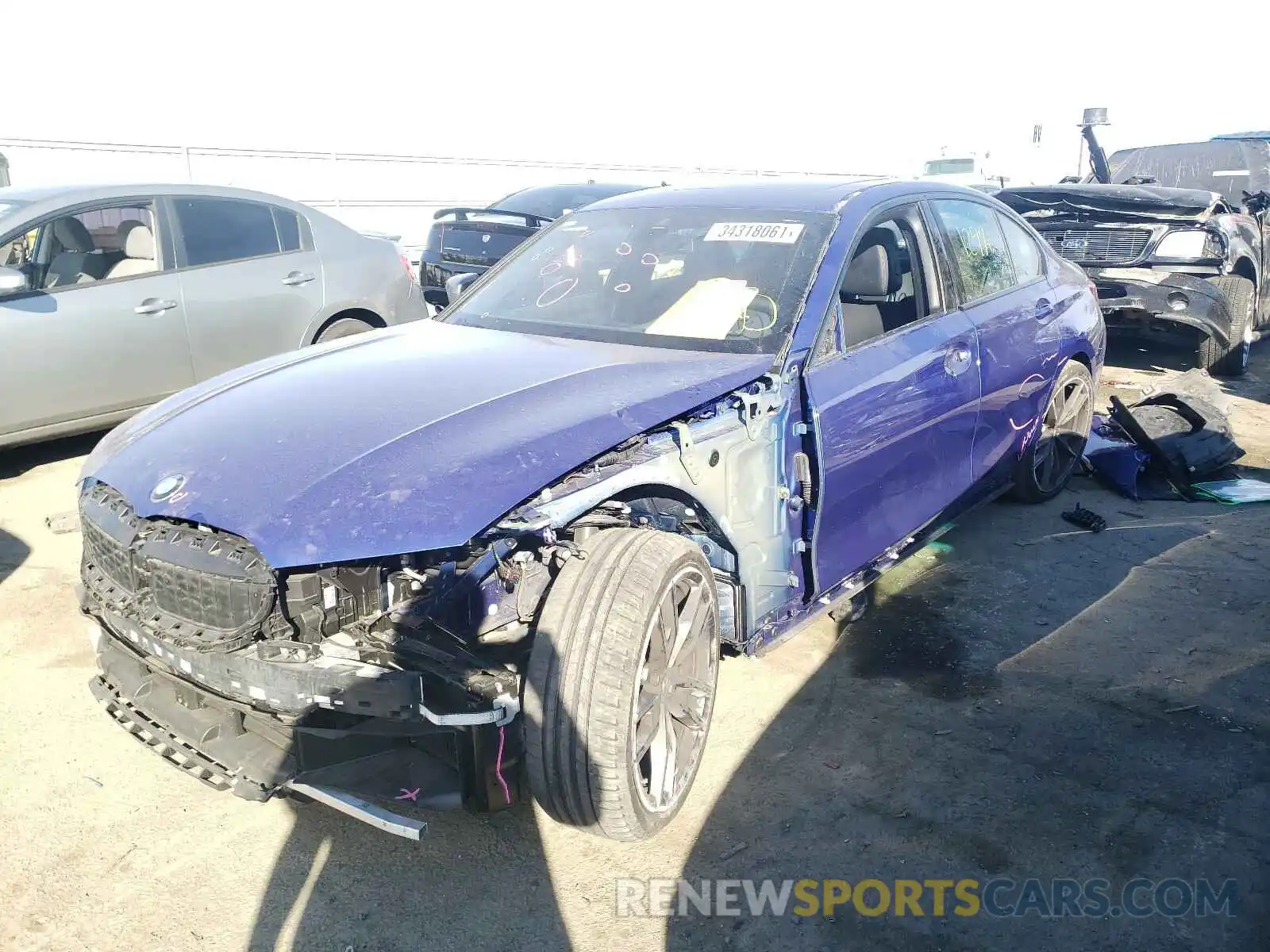 2 Photograph of a damaged car WBA5U7C08LFH05449 BMW M3 2020