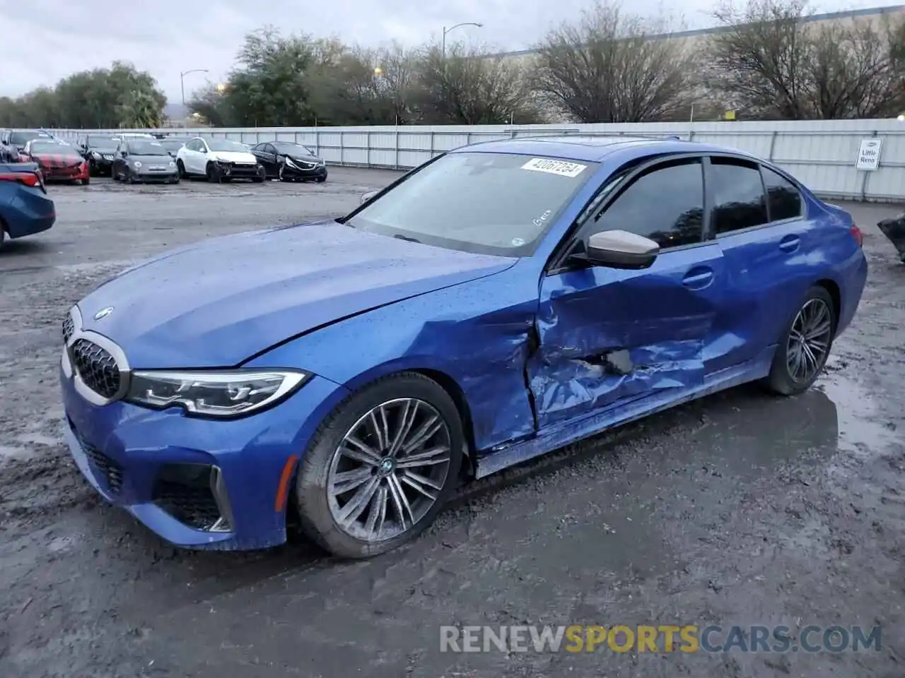 1 Photograph of a damaged car WBA5U7C08LFH26849 BMW M3 2020