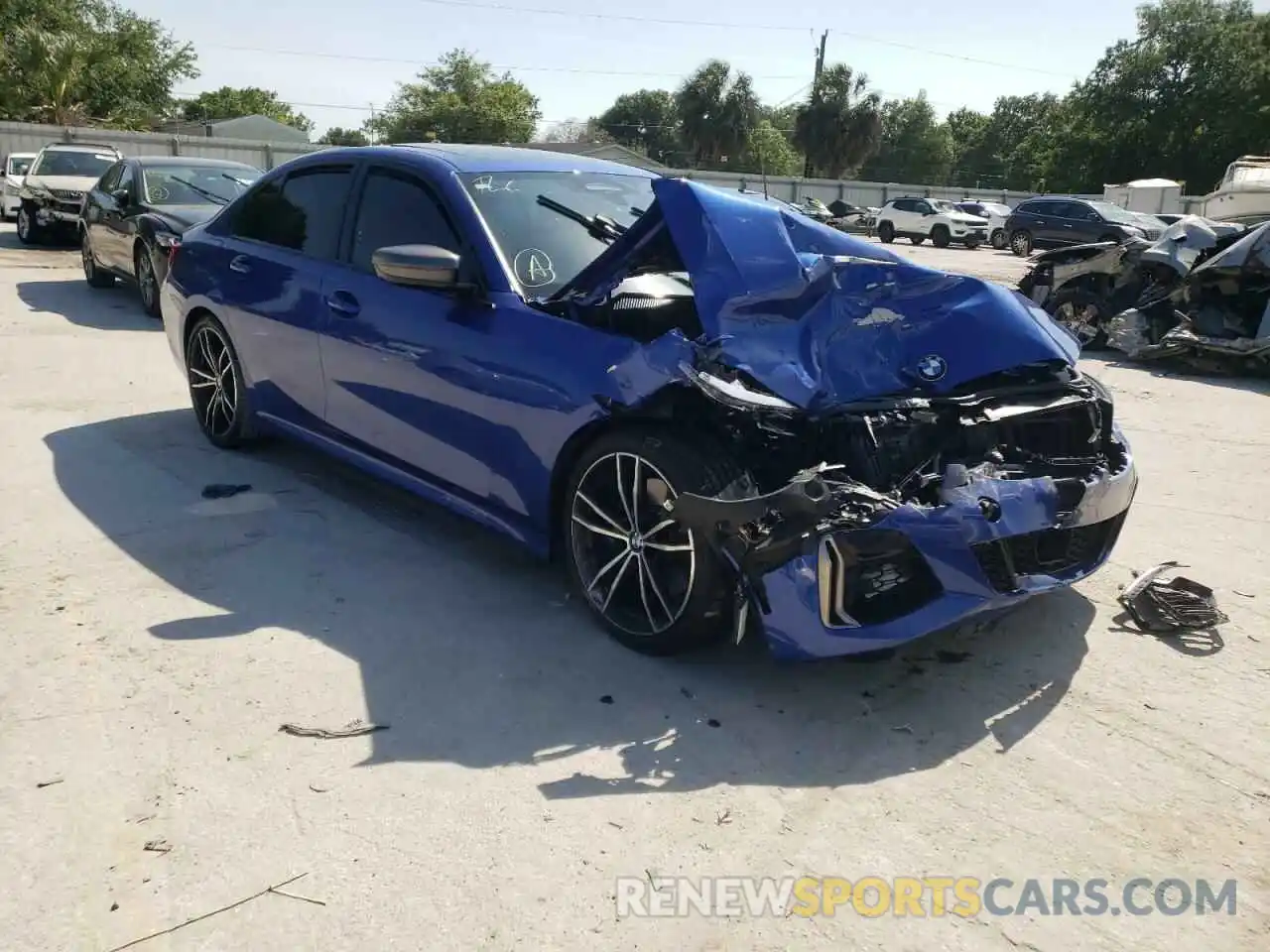 1 Photograph of a damaged car WBA5U7C09LFH34247 BMW M3 2020