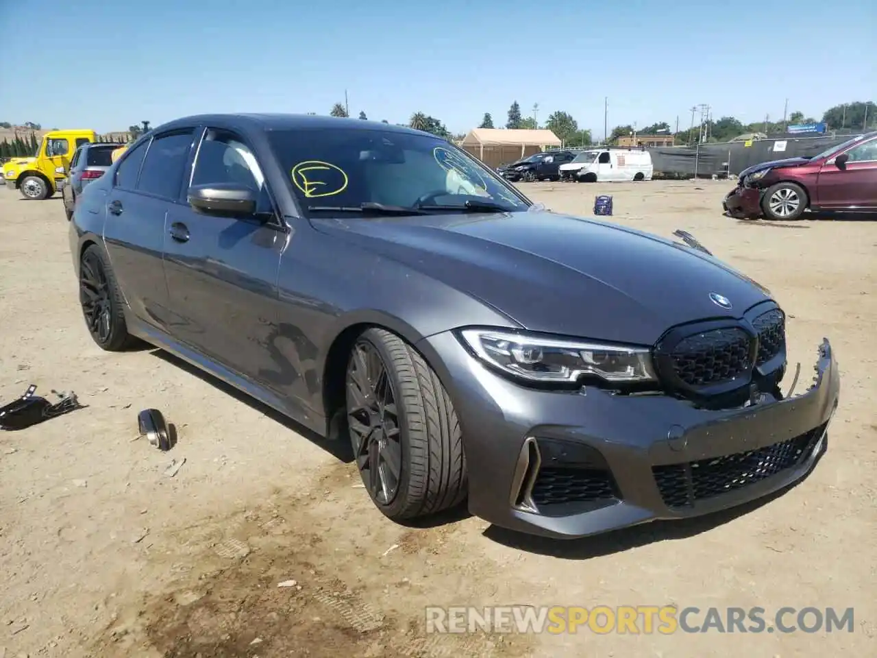 1 Photograph of a damaged car WBA5U7C0XLA232485 BMW M3 2020