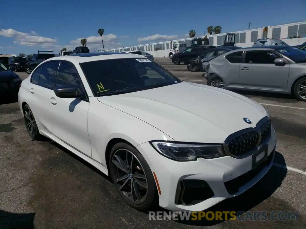 1 Photograph of a damaged car WBA5U7C0XLAF54305 BMW M3 2020