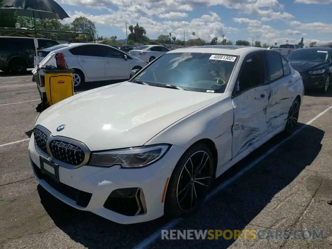 2 Photograph of a damaged car WBA5U7C0XLAF54305 BMW M3 2020