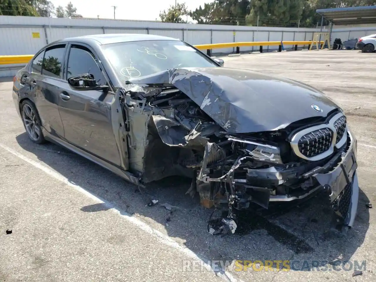 1 Photograph of a damaged car WBA5U7C0XLFH23984 BMW M3 2020