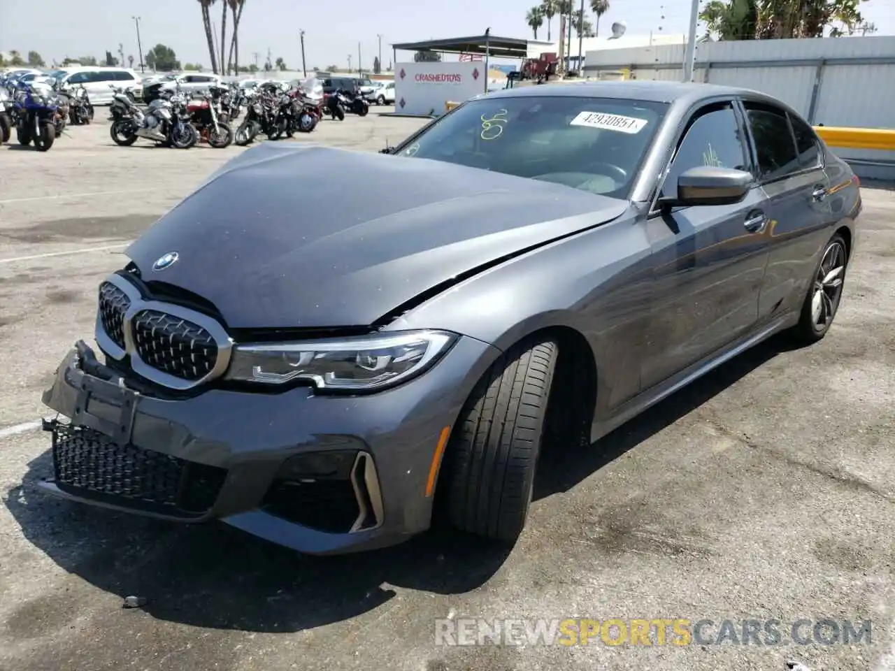 2 Photograph of a damaged car WBA5U7C0XLFH23984 BMW M3 2020