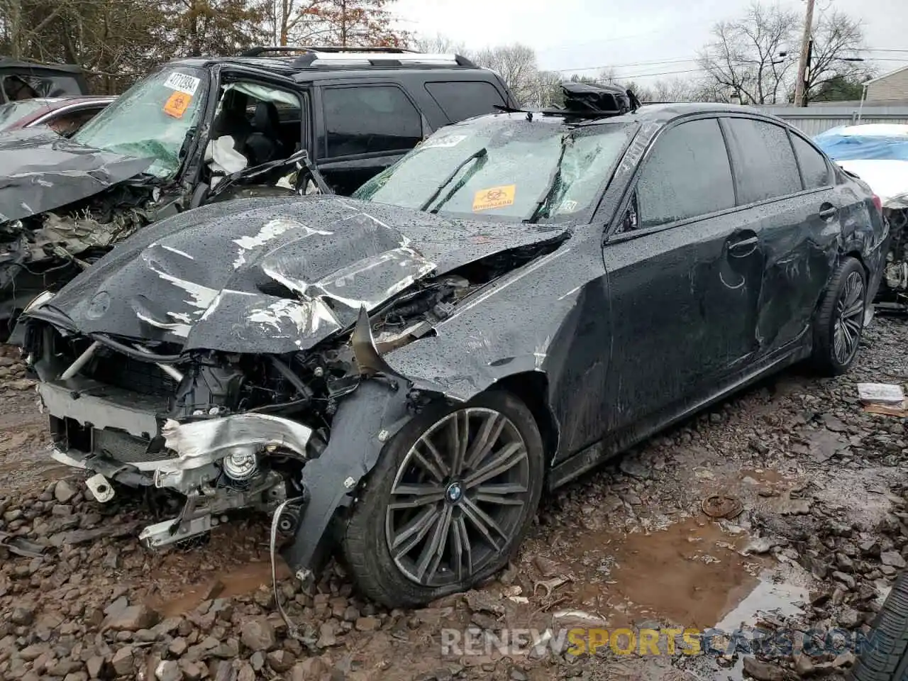 1 Photograph of a damaged car WBA5U9C00LA383346 BMW M3 2020