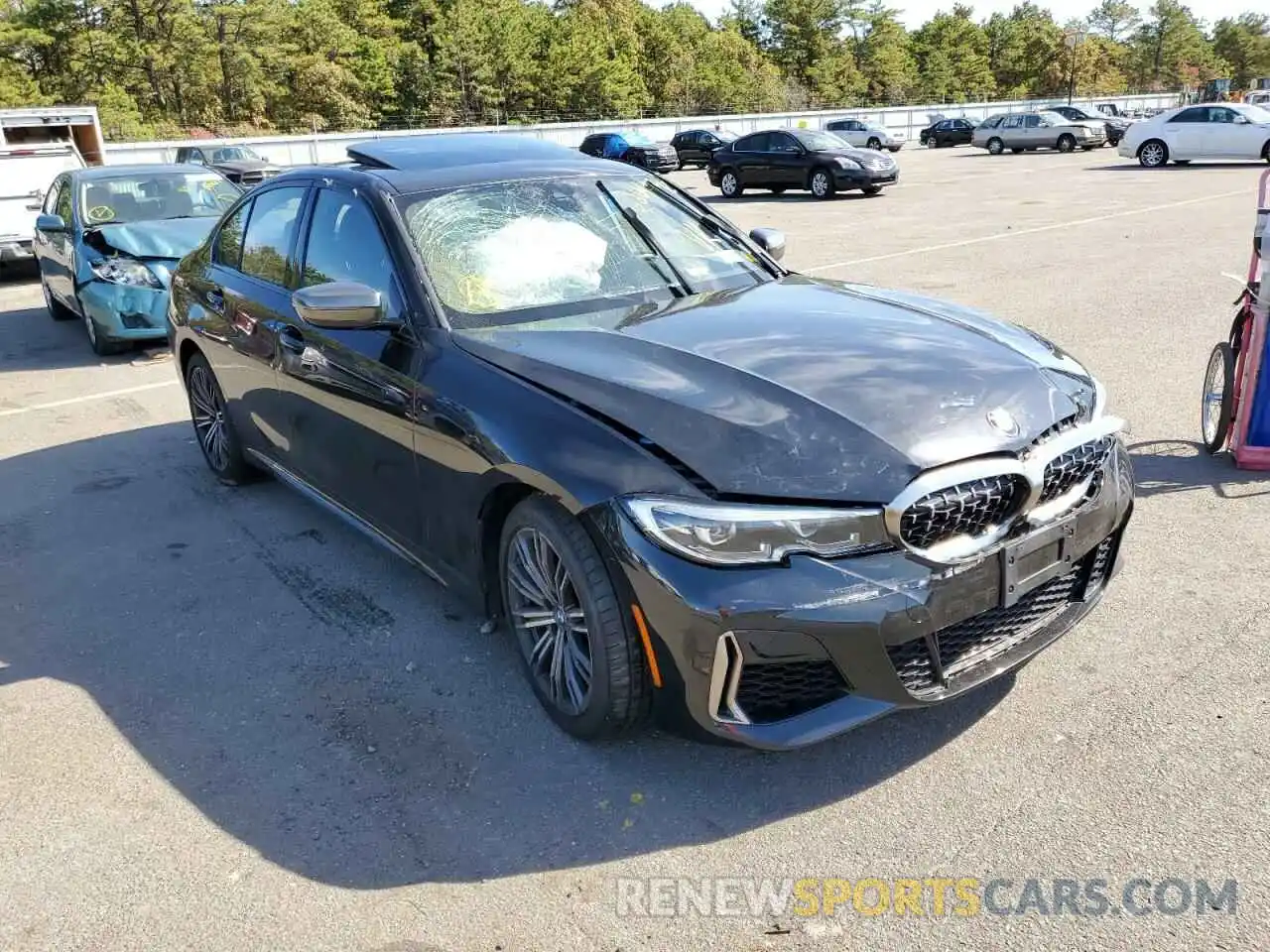 1 Photograph of a damaged car WBA5U9C00LFH10124 BMW M3 2020