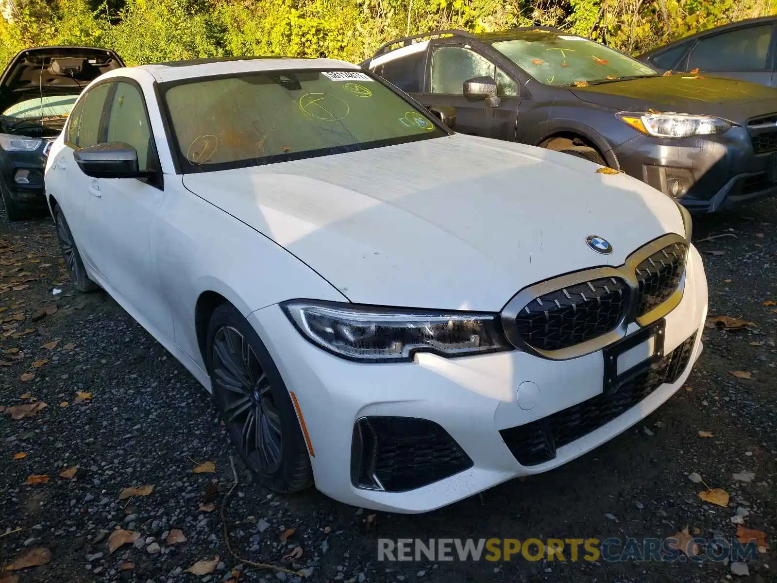 1 Photograph of a damaged car WBA5U9C01LA380312 BMW M3 2020