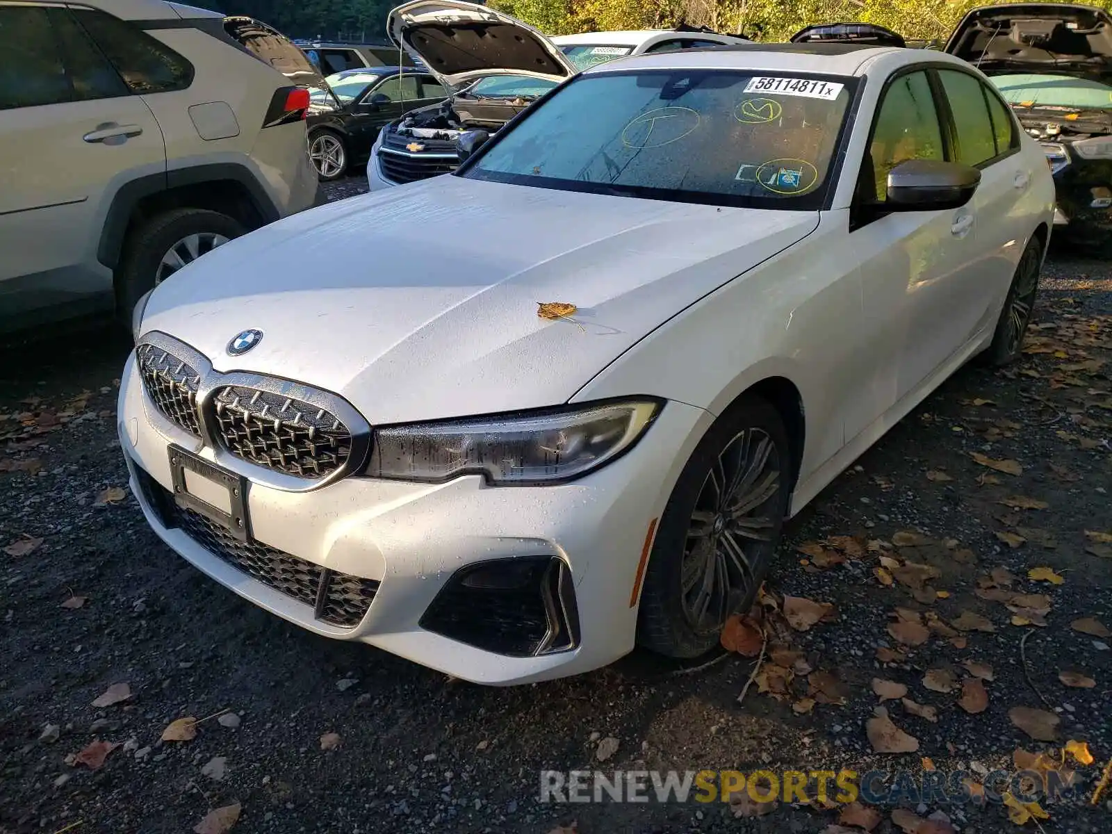 2 Photograph of a damaged car WBA5U9C01LA380312 BMW M3 2020