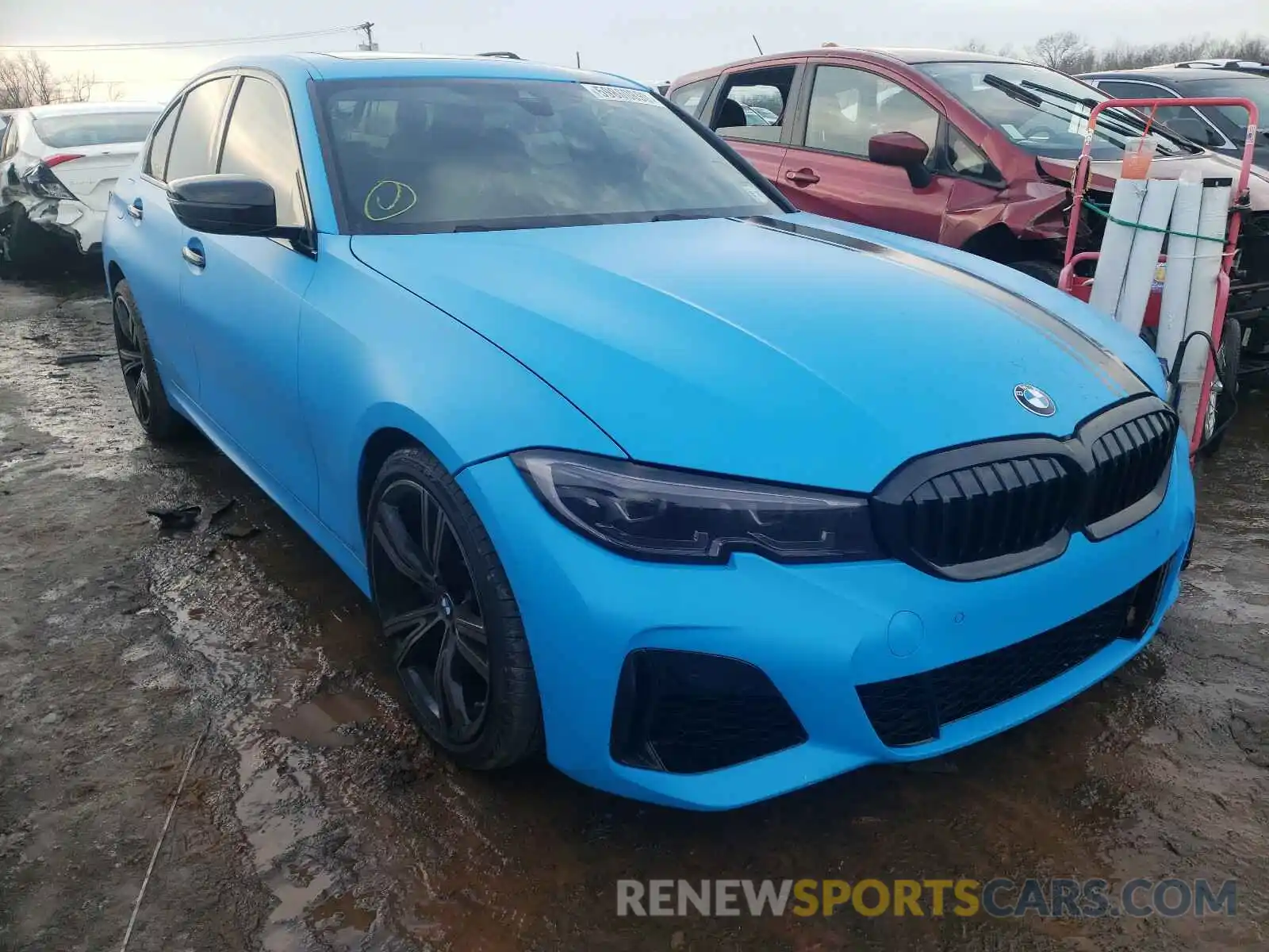 1 Photograph of a damaged car WBA5U9C01LFK02595 BMW M3 2020