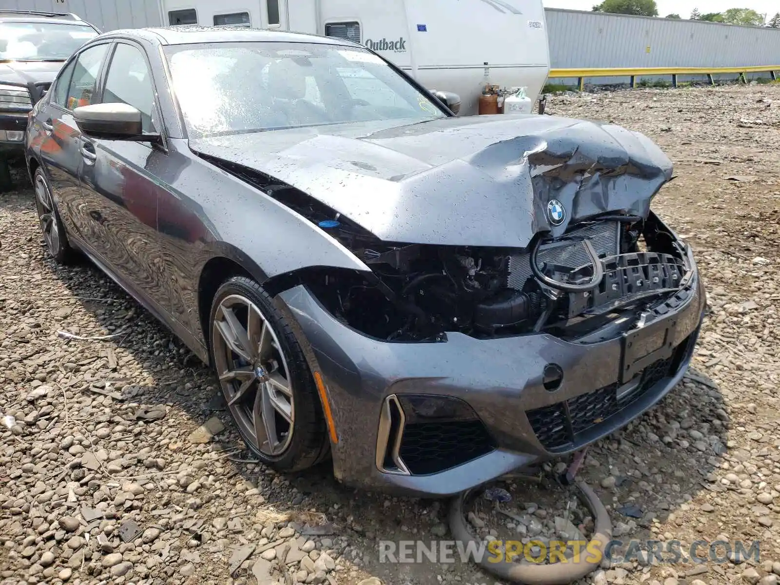 1 Photograph of a damaged car WBA5U9C03LFH35079 BMW M3 2020