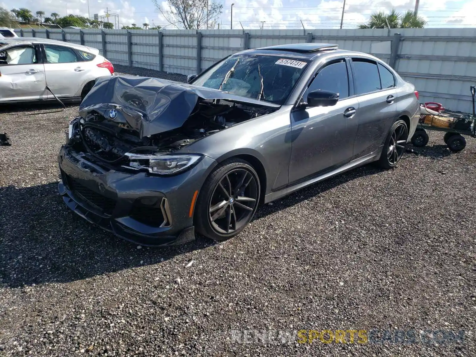 2 Photograph of a damaged car WBA5U9C03LFH67501 BMW M3 2020