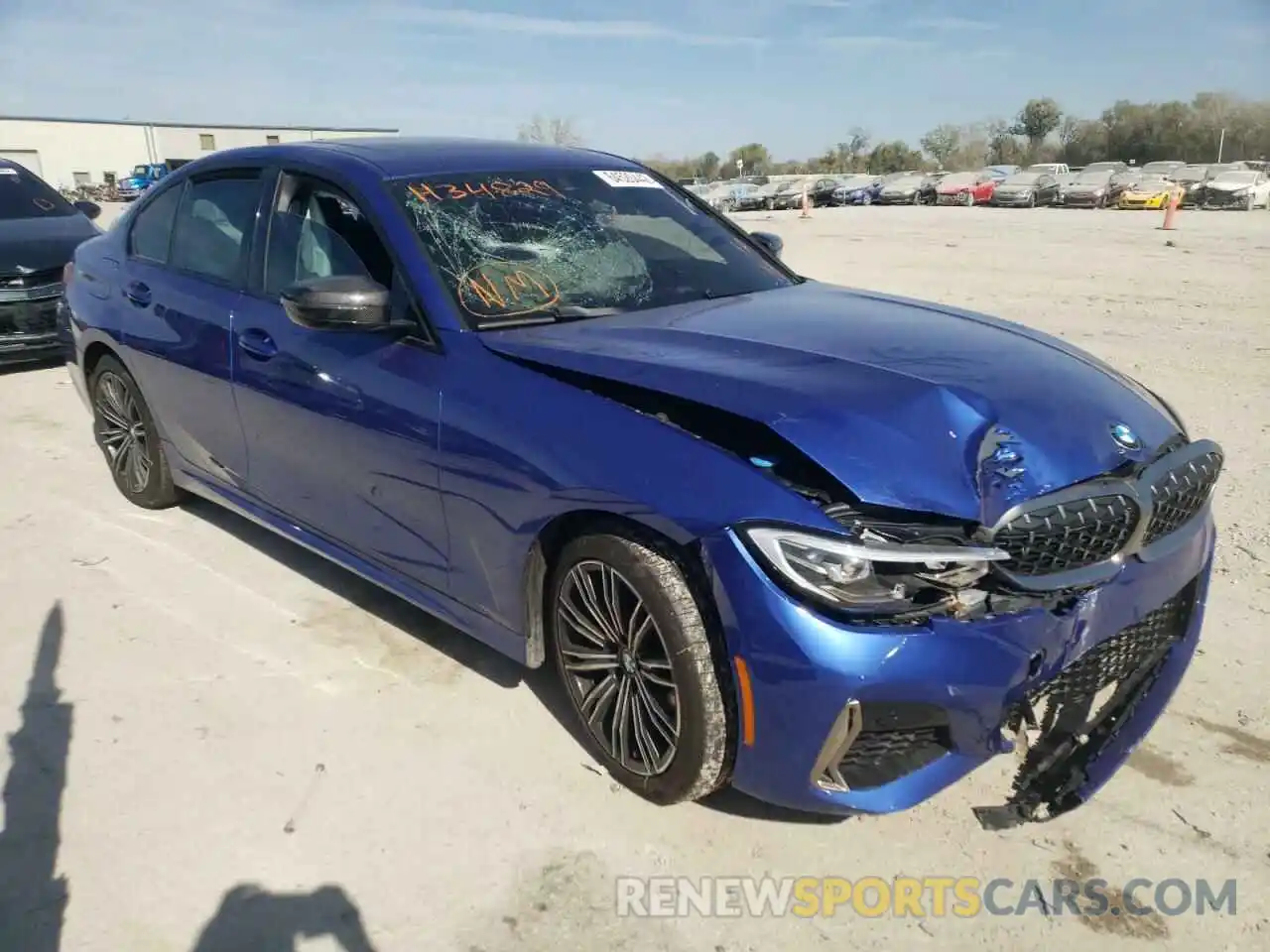 1 Photograph of a damaged car WBA5U9C04LFH34829 BMW M3 2020