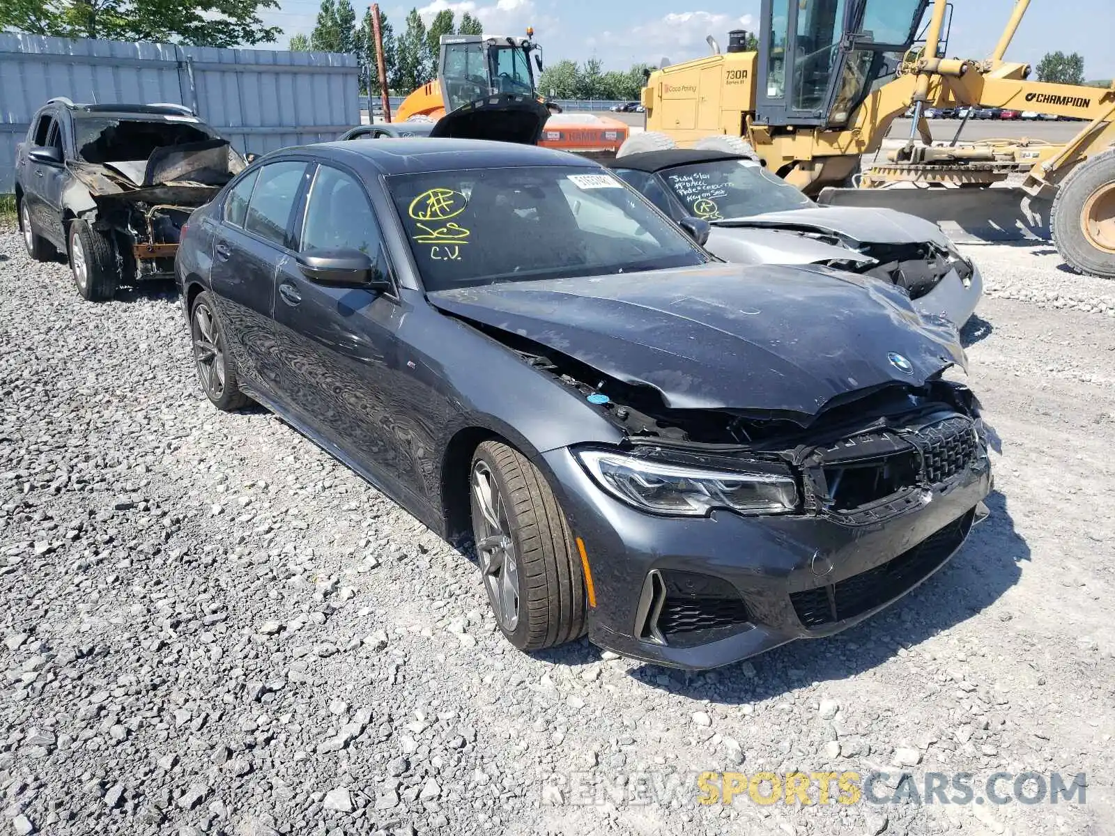 1 Photograph of a damaged car WBA5U9C06LFH47209 BMW M3 2020