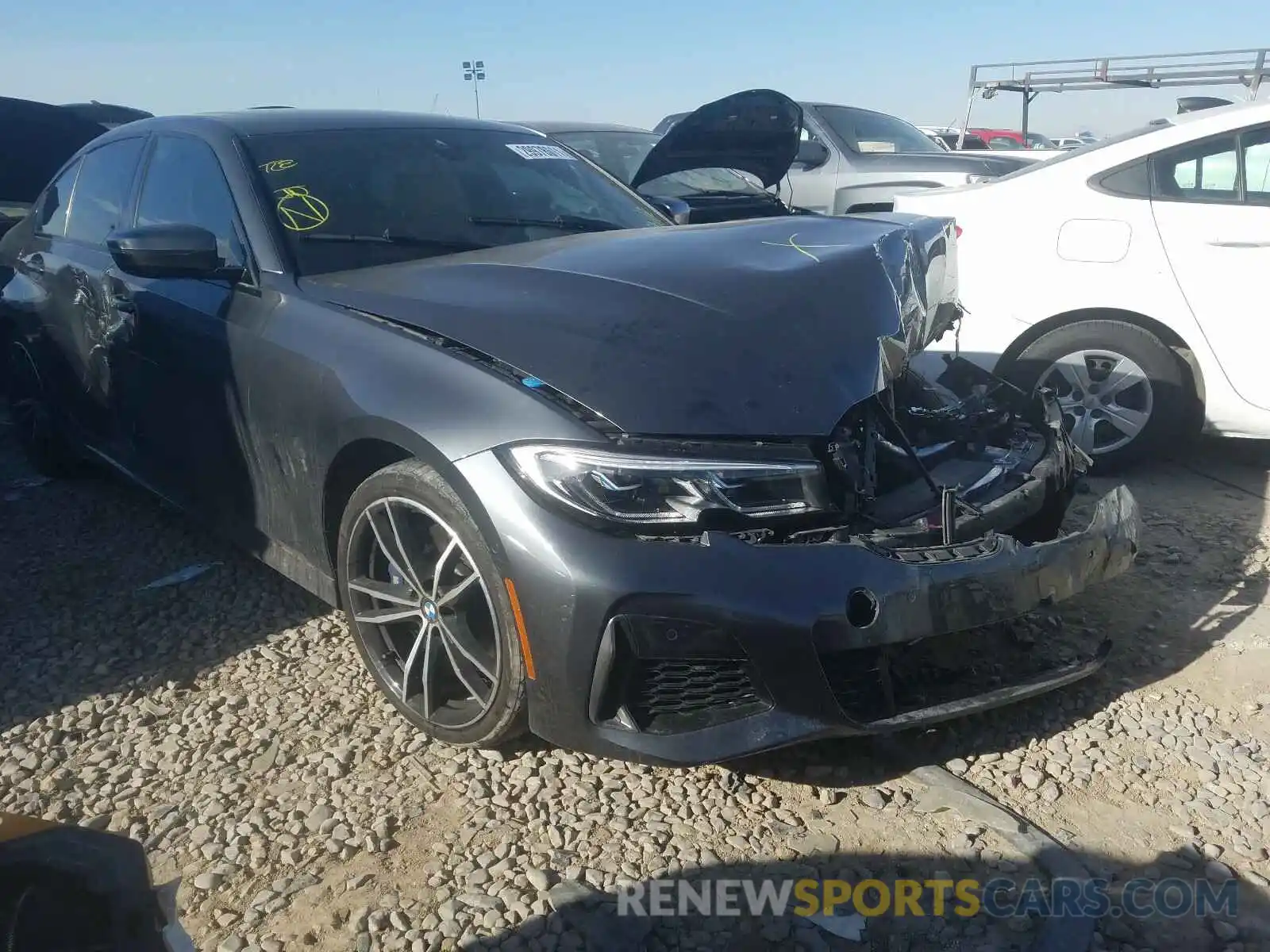 1 Photograph of a damaged car WBA5U9C08LA380341 BMW M3 2020