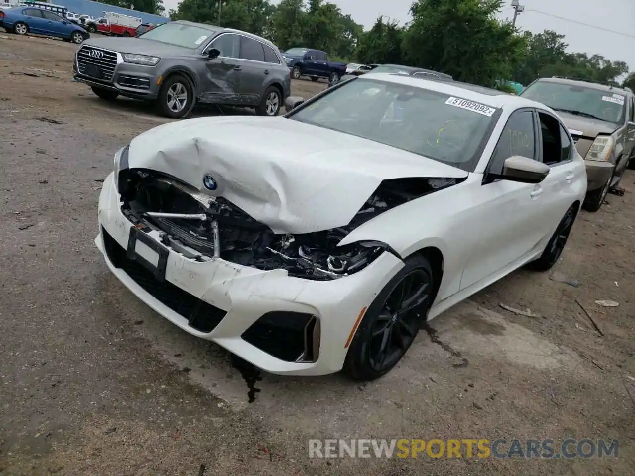 2 Photograph of a damaged car WBA5U9C08LFH25129 BMW M3 2020