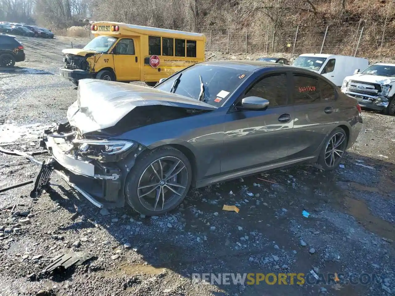 1 Photograph of a damaged car WBA5U9C08LFH84682 BMW M3 2020