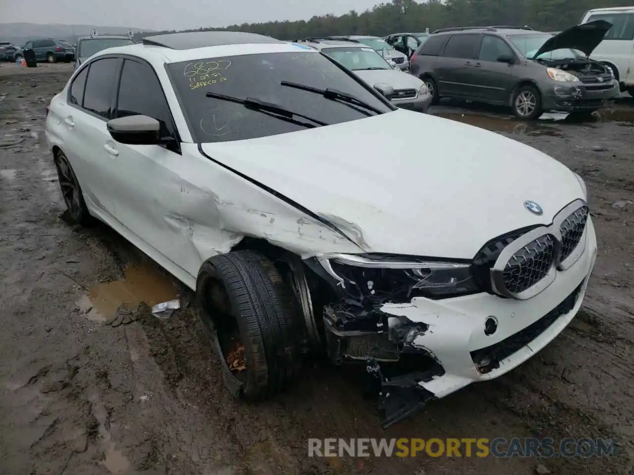 1 Photograph of a damaged car WBA5U9C08LFJ84645 BMW M3 2020