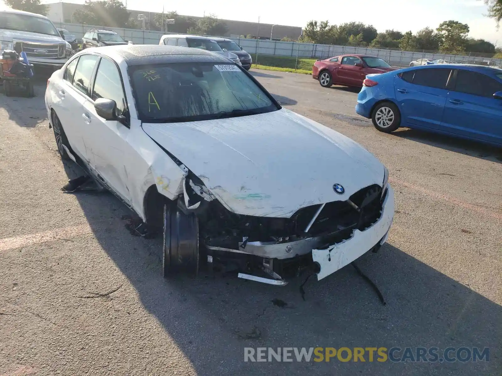 1 Photograph of a damaged car WBA5U9C09LFH29691 BMW M3 2020