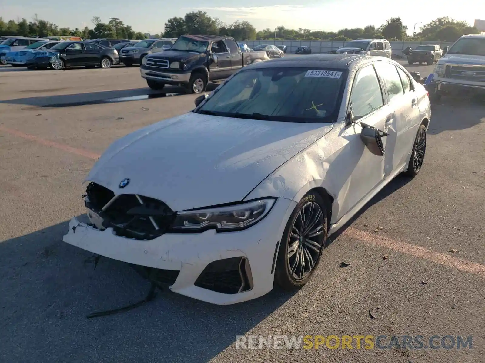 2 Photograph of a damaged car WBA5U9C09LFH29691 BMW M3 2020