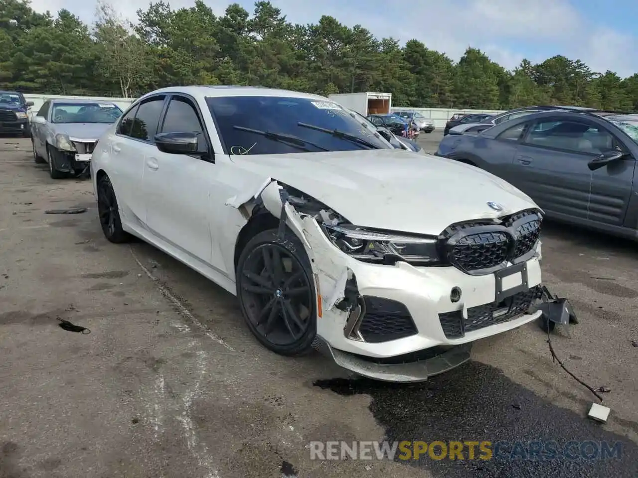 1 Photograph of a damaged car WBA5U9C0XLA379272 BMW M3 2020