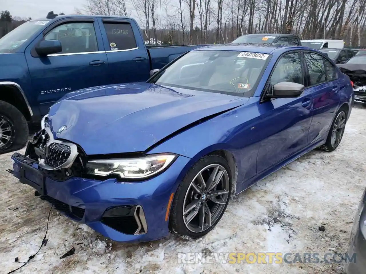 2 Photograph of a damaged car WBA5U9C0XLA380177 BMW M3 2020