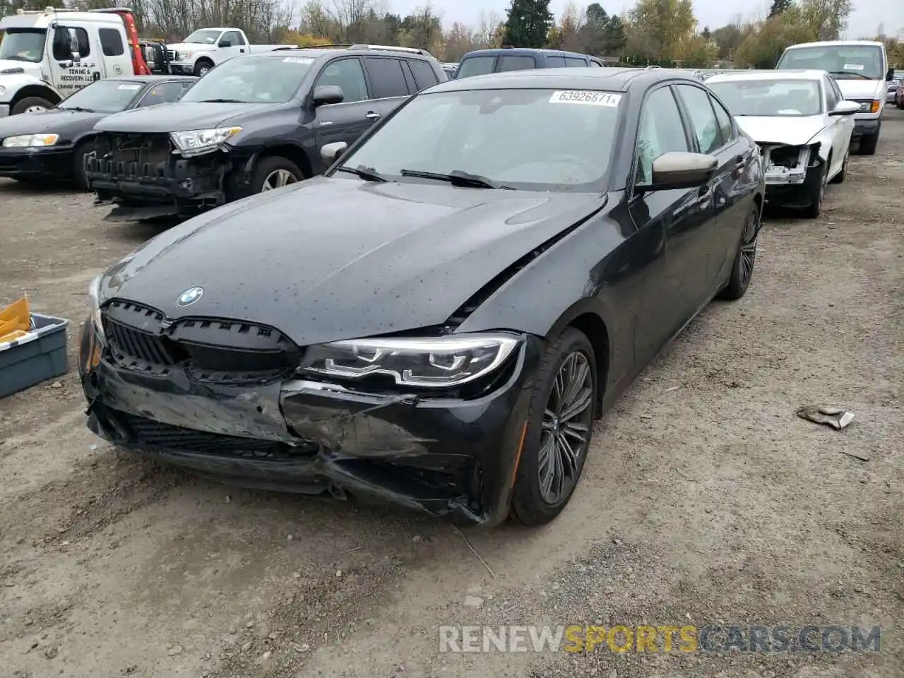 2 Photograph of a damaged car WBA5U9C0XLA383399 BMW M3 2020