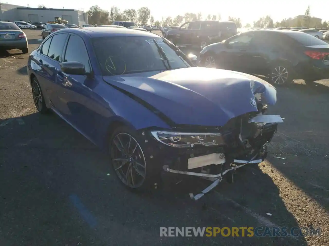 1 Photograph of a damaged car WBA5U9C0XLFH03228 BMW M3 2020