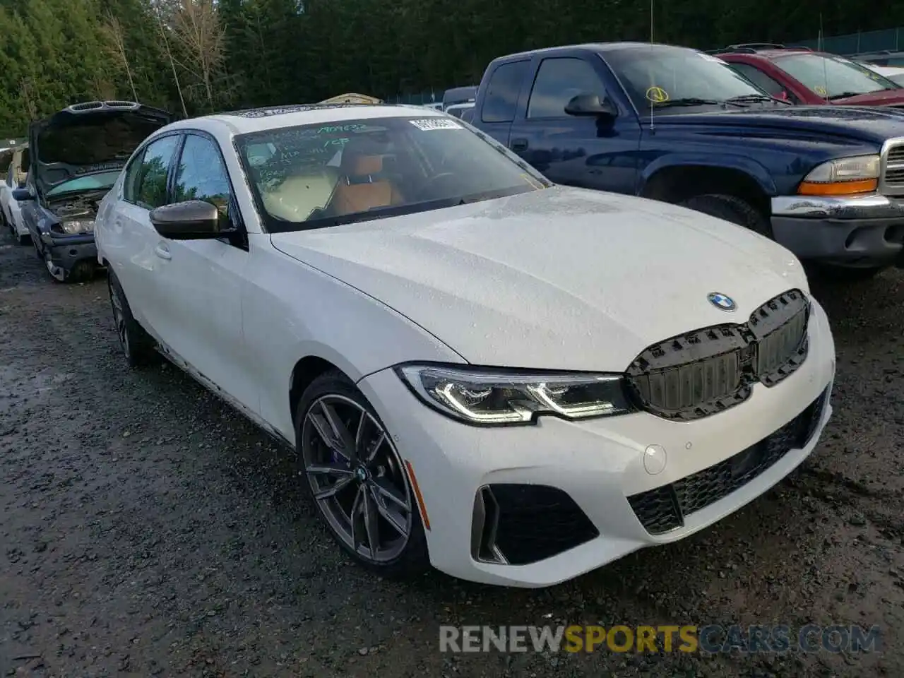 1 Photograph of a damaged car WBA5U9C0XLFH37850 BMW M3 2020