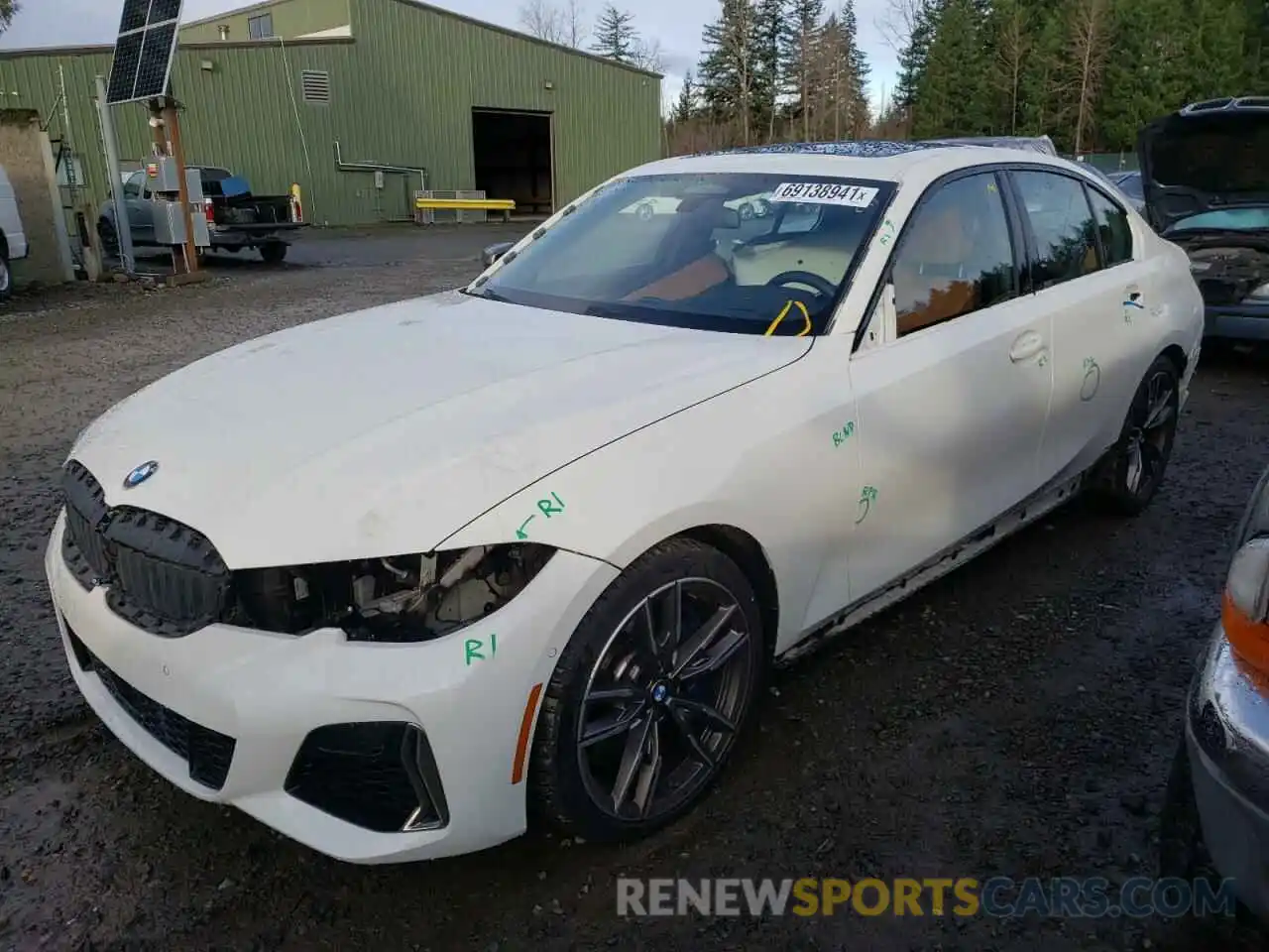 2 Photograph of a damaged car WBA5U9C0XLFH37850 BMW M3 2020