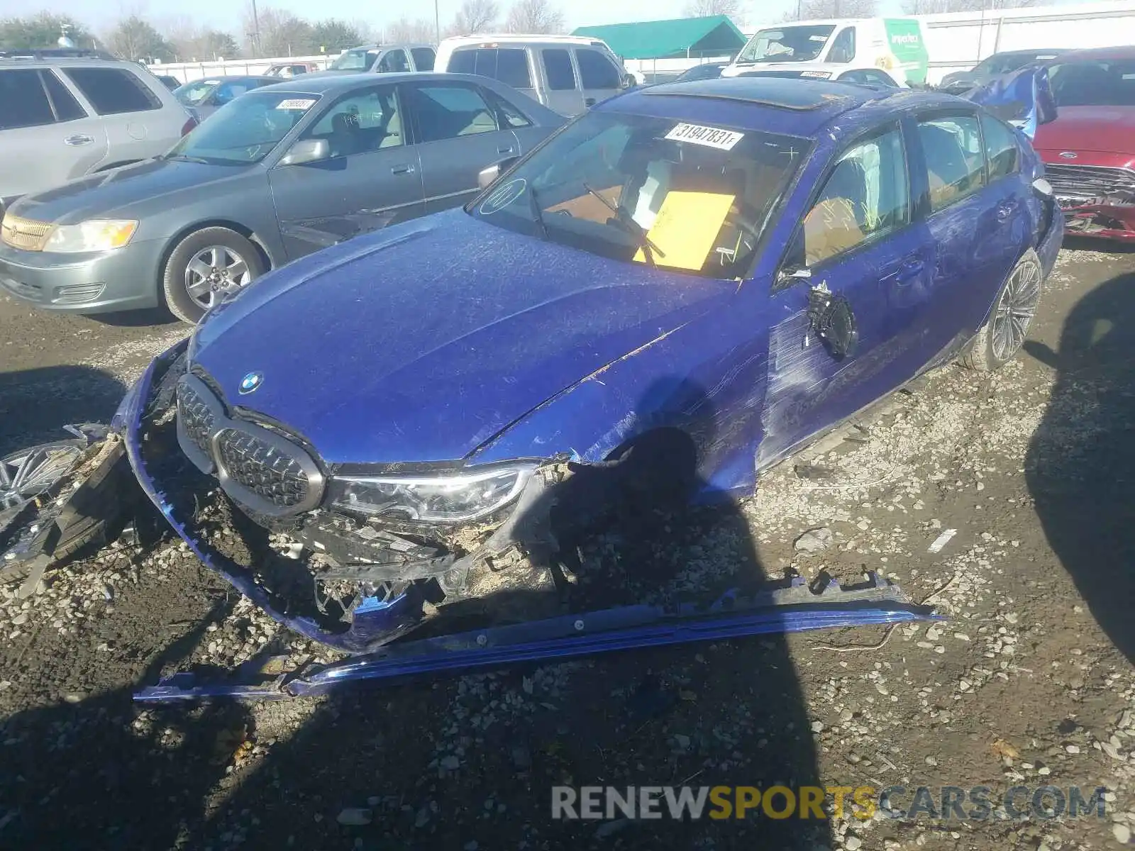 2 Photograph of a damaged car 3MW5U7J00M8B63502 BMW M3 2021