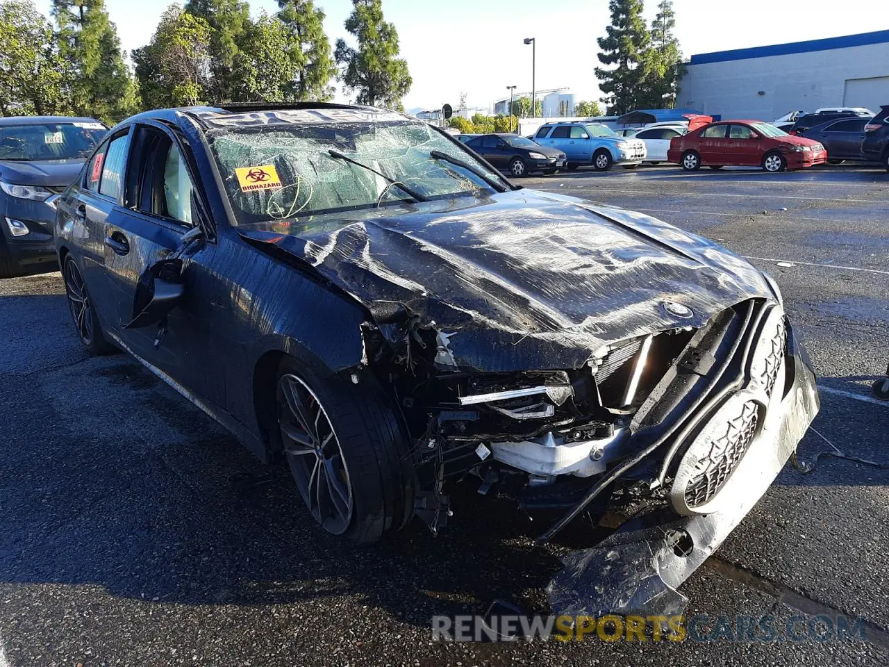 1 Photograph of a damaged car 3MW5U7J01M8B55599 BMW M3 2021