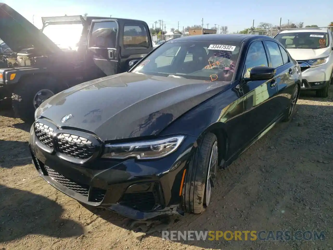 2 Photograph of a damaged car 3MW5U7J01M8B60737 BMW M3 2021